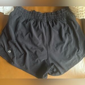 Black Lululemon Hotty Hot Shorts